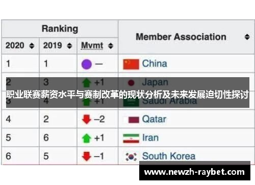 职业联赛薪资水平与赛制改革的现状分析及未来发展迫切性探讨